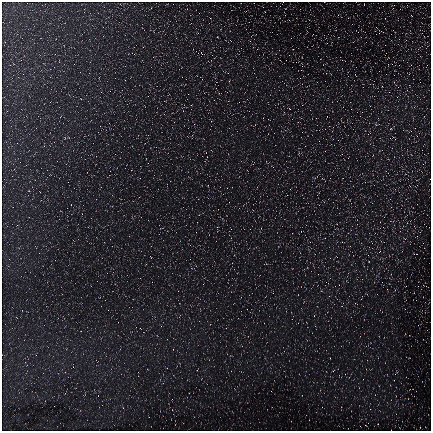 Bügelbogen für eigene Motive schwarz glitter 15x18,5cm