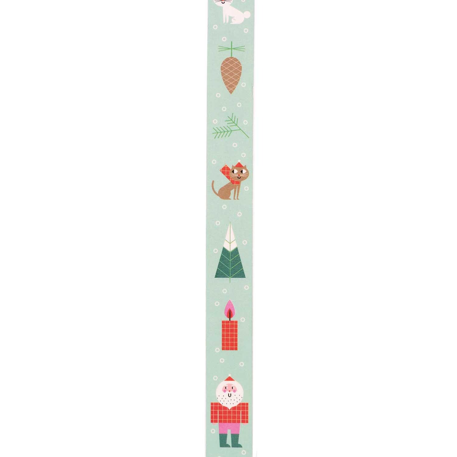 Paper Poetry Tape Weihnachtsfiguren mint 1,5cm 10m