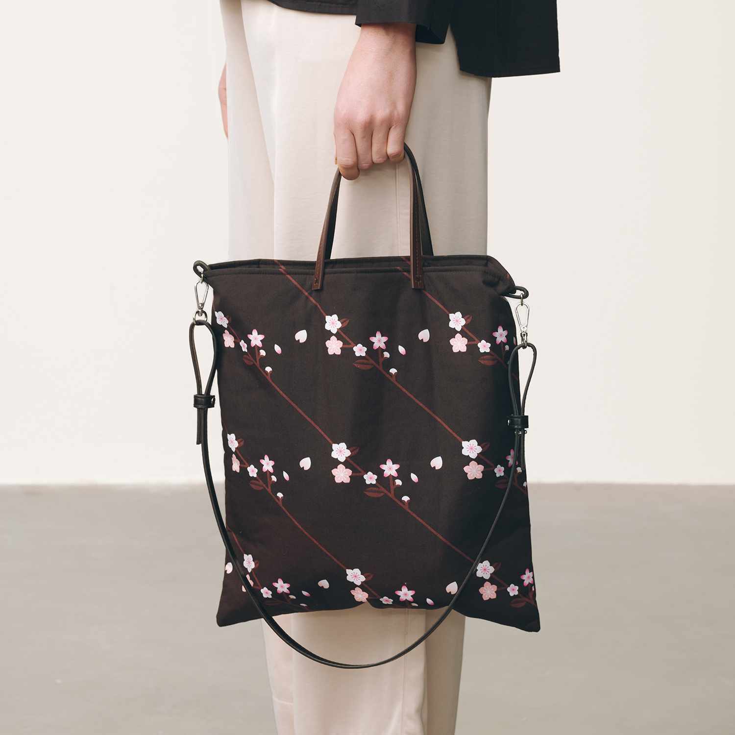 Nähanleitung Tasche mit floralem Print