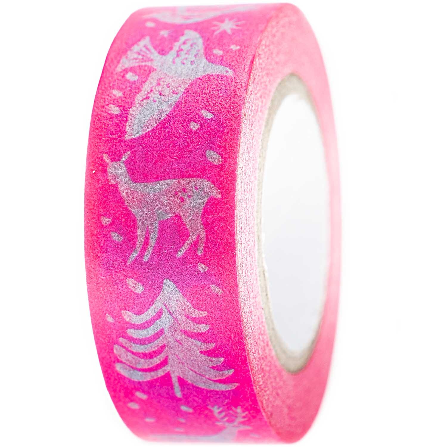 Paper Poetry Tape Nostalgic Christmas pink 1,5cm 10m