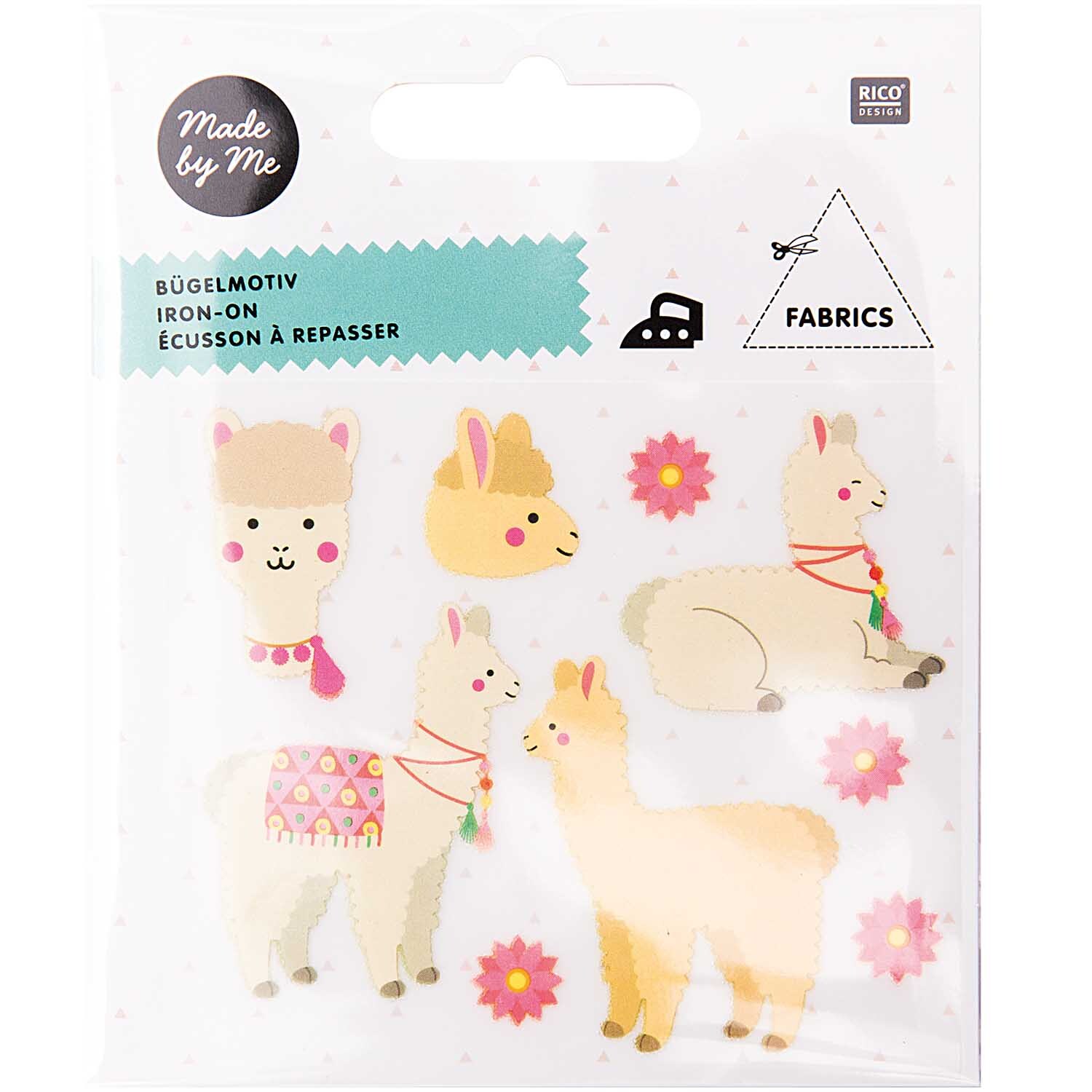 Bügelmotive Alpaca 9 Stück