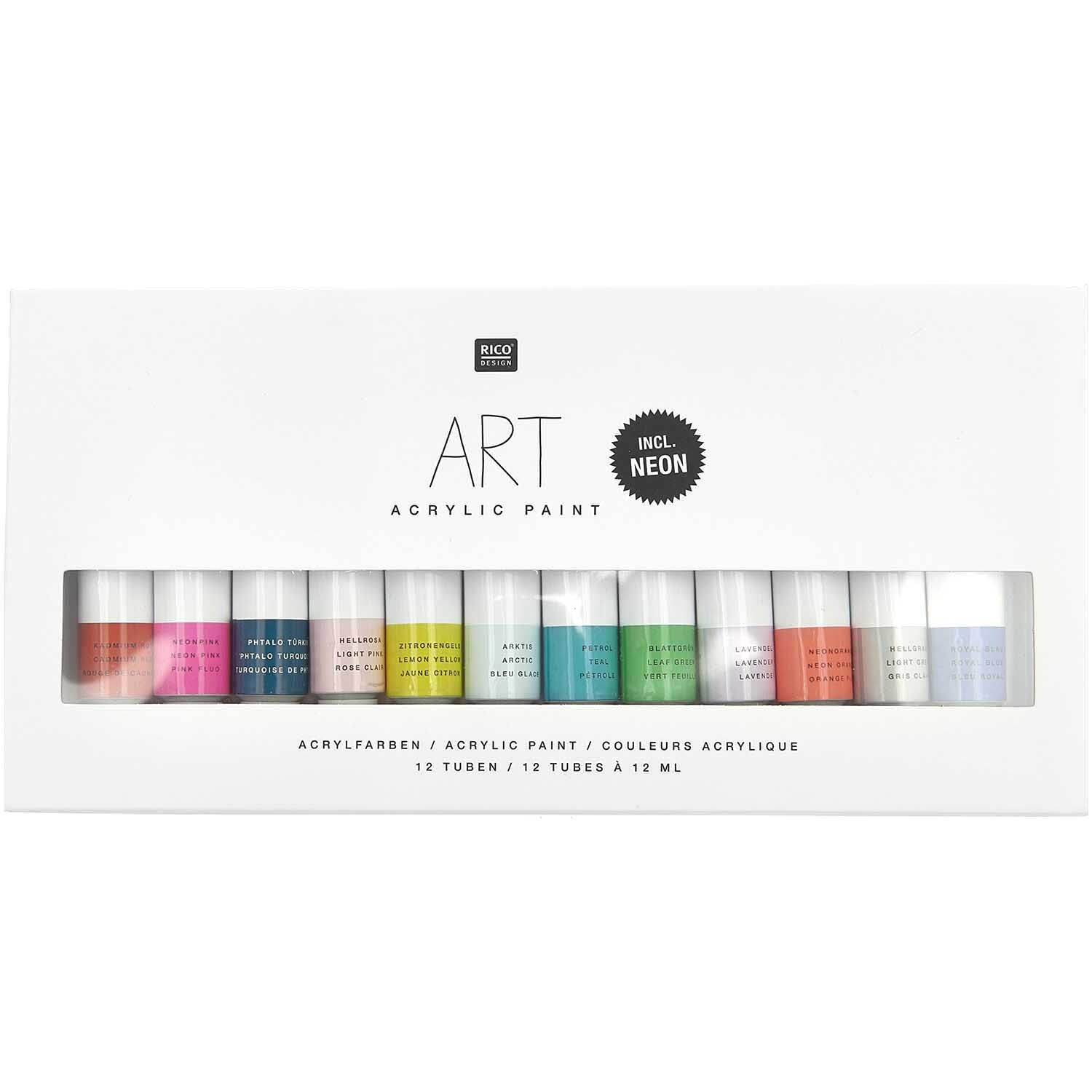 ART Künstler Acrylfarben-Set Fashion 12x12ml