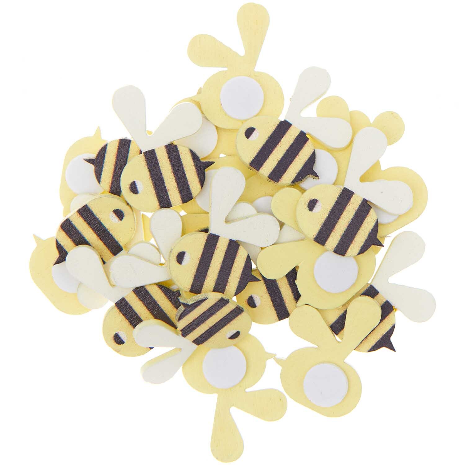 Holzsticker Bienen 24 Stück