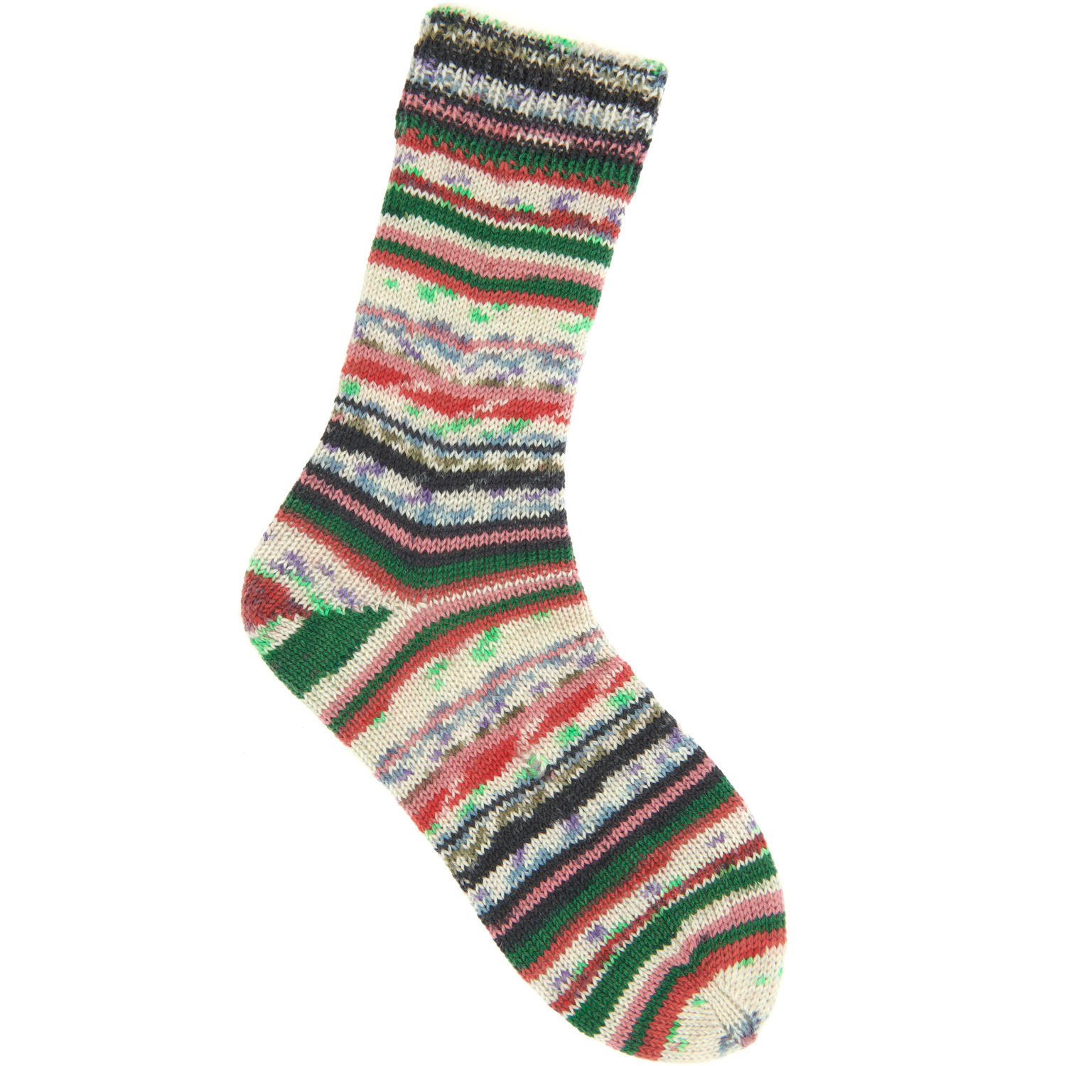 Socks Neon Fair Isle 4-fädig