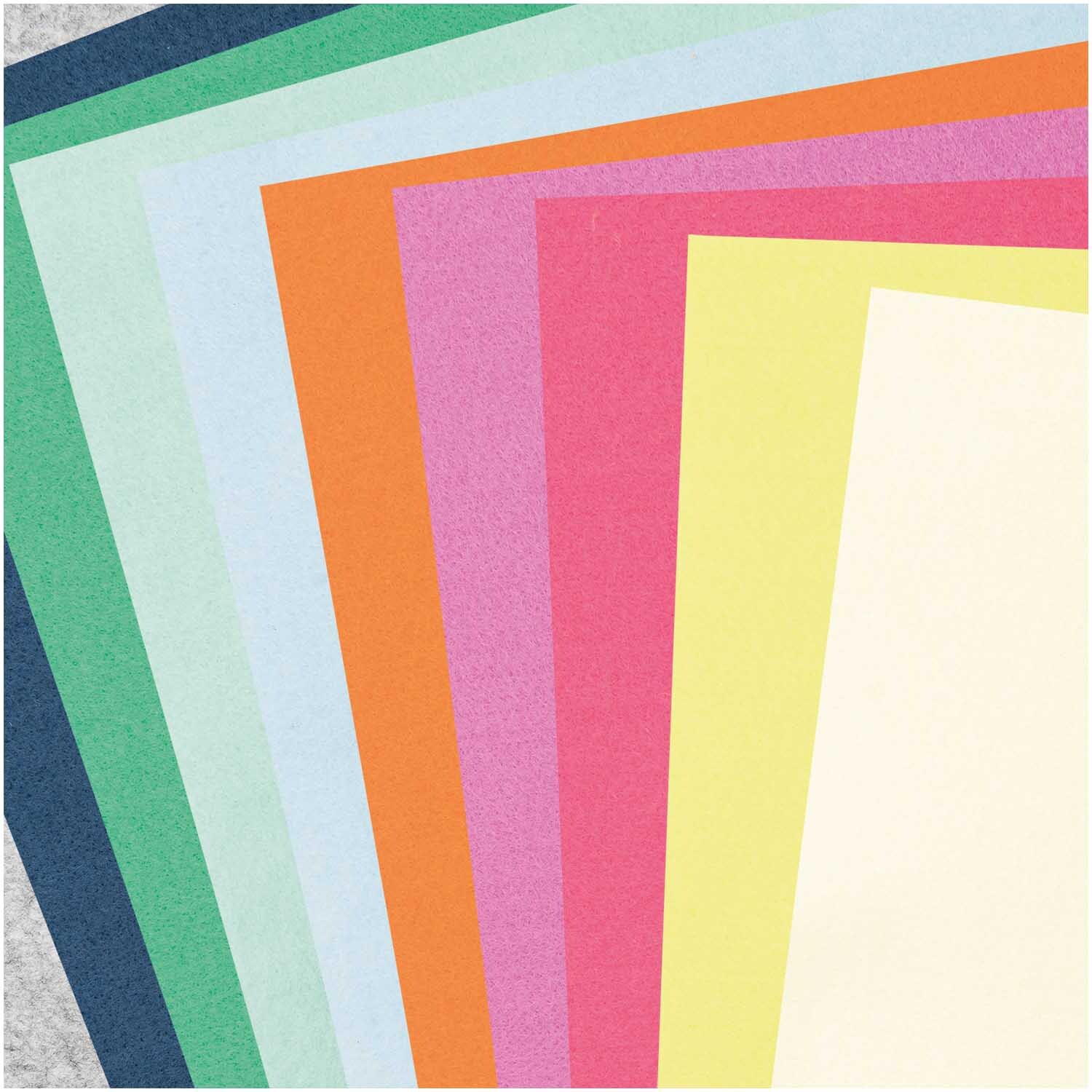 Filz-Plattenset 1mm 20x30cm 10 Farben