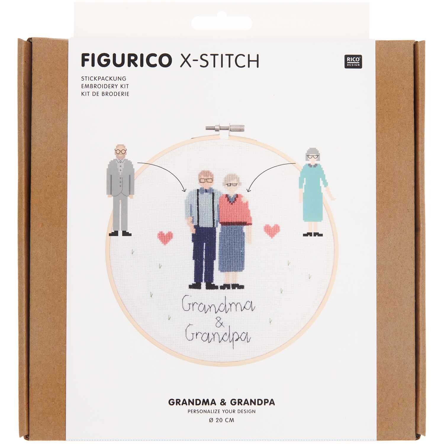 Figurico Stickpackung Grandma & Grandpa 20cm