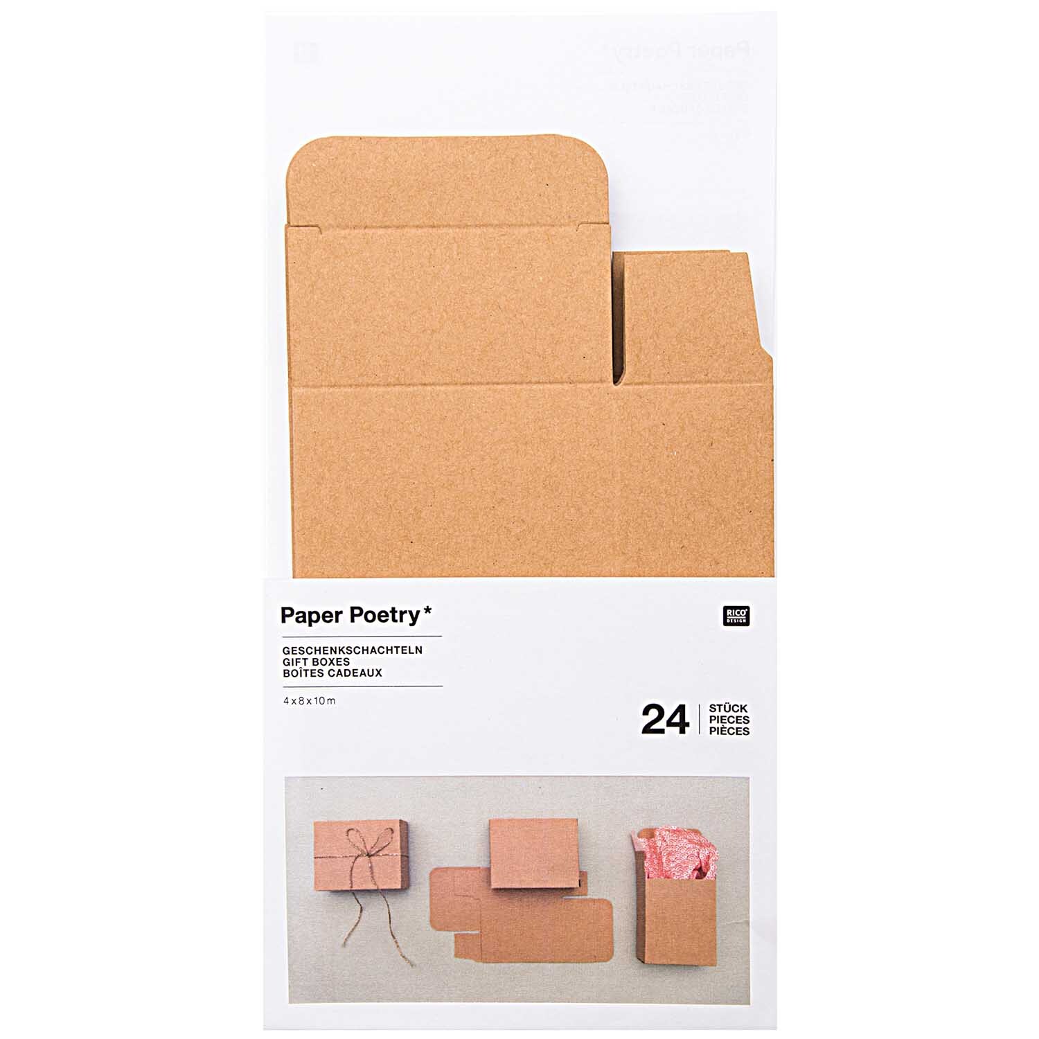 Paper Poetry Adventskalender Boxen Set 24teilig