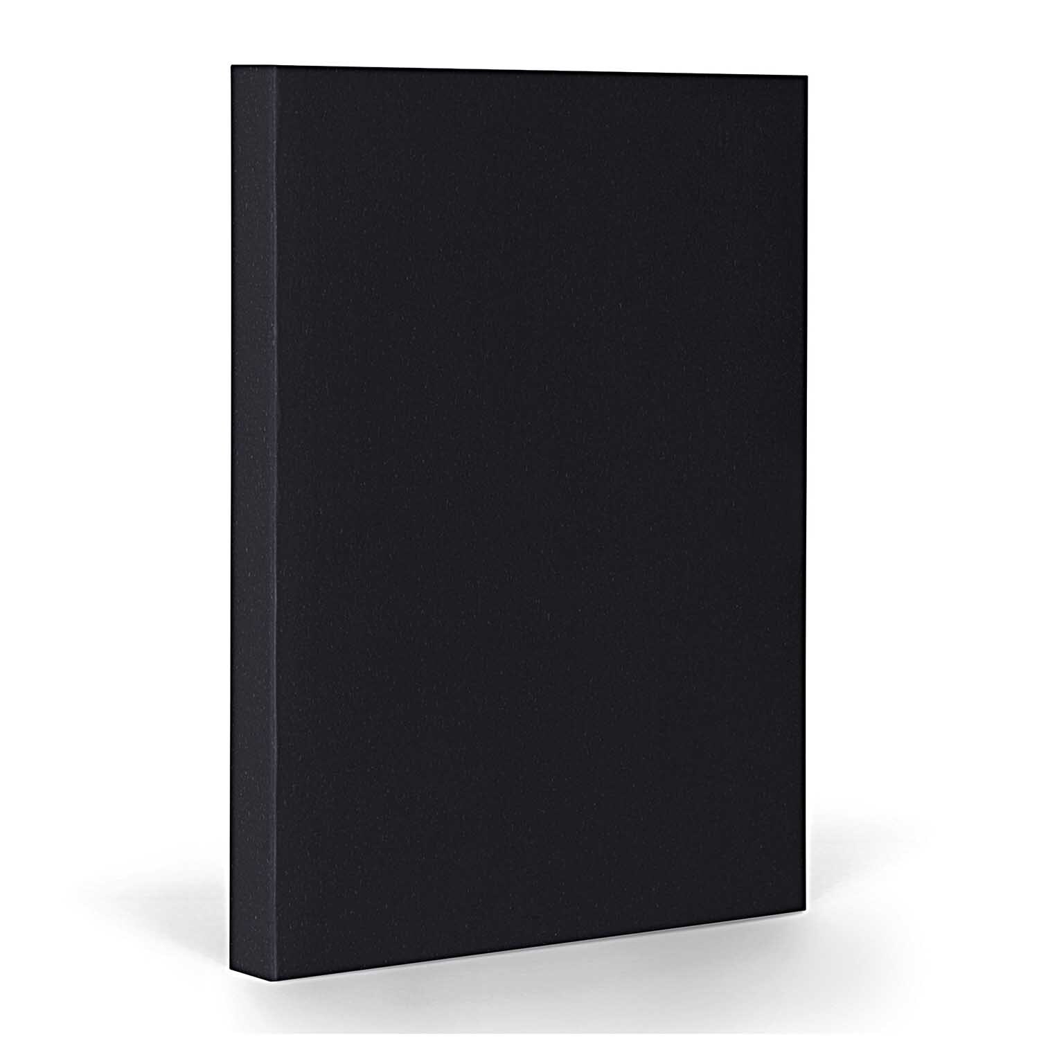 Notizbuch A5 blanco black-silver