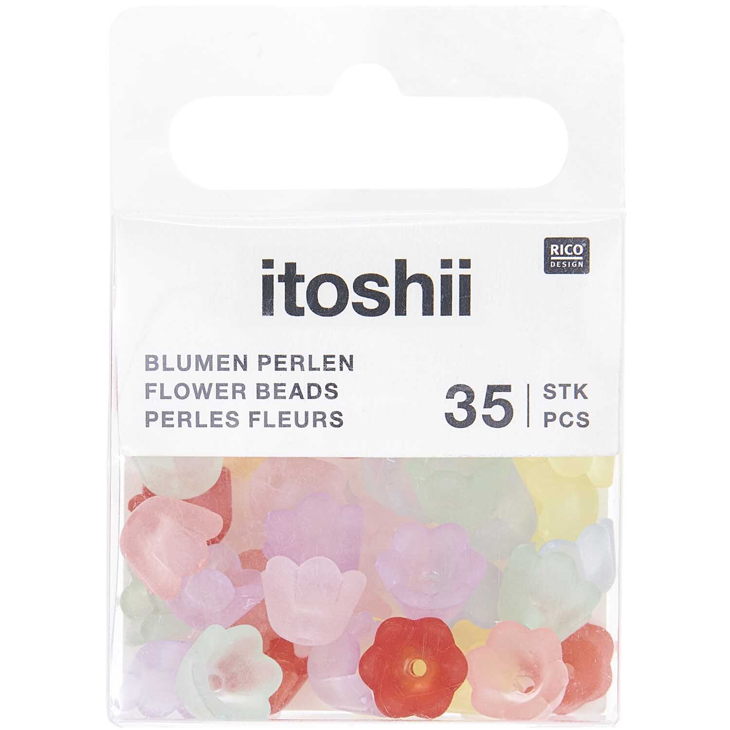 itoshii Blumenperlen matt Multicolor