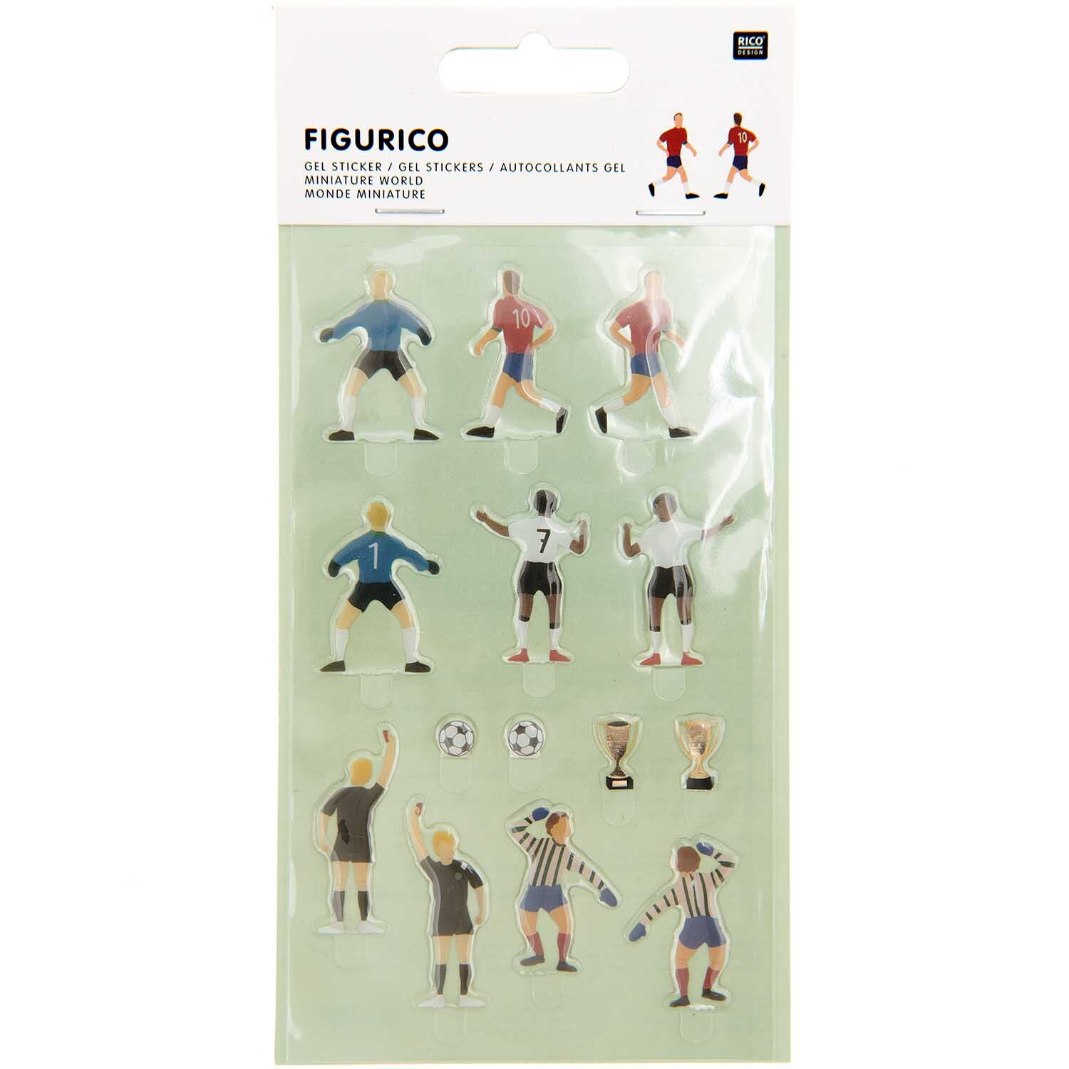 Figurico Gelsticker Fußballspieler