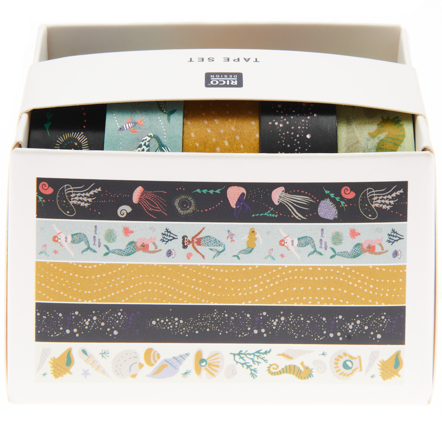 Paper Poetry Tape Set Mermaid 5teilig