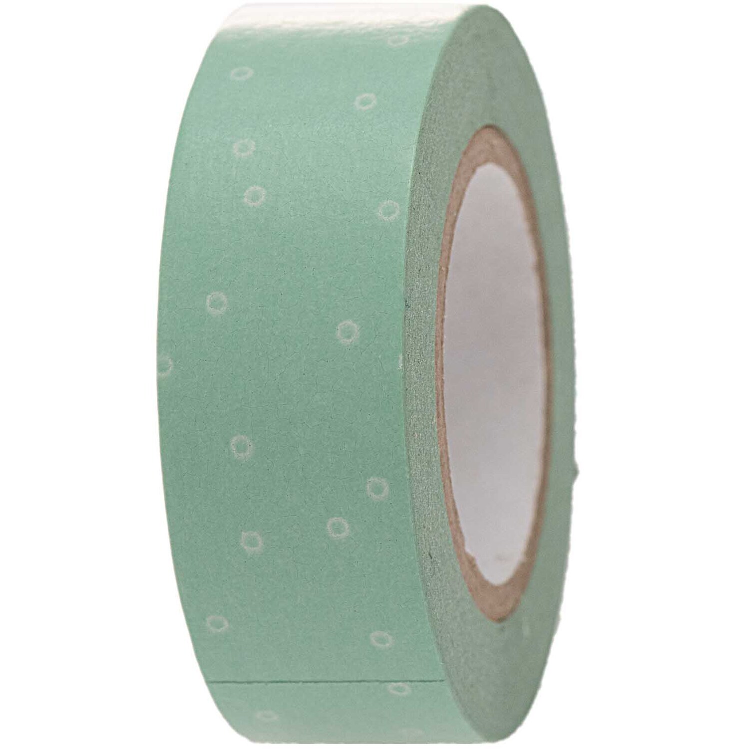 Paper Poetry Tape Punkt mint-weiß 1,5cm 10m