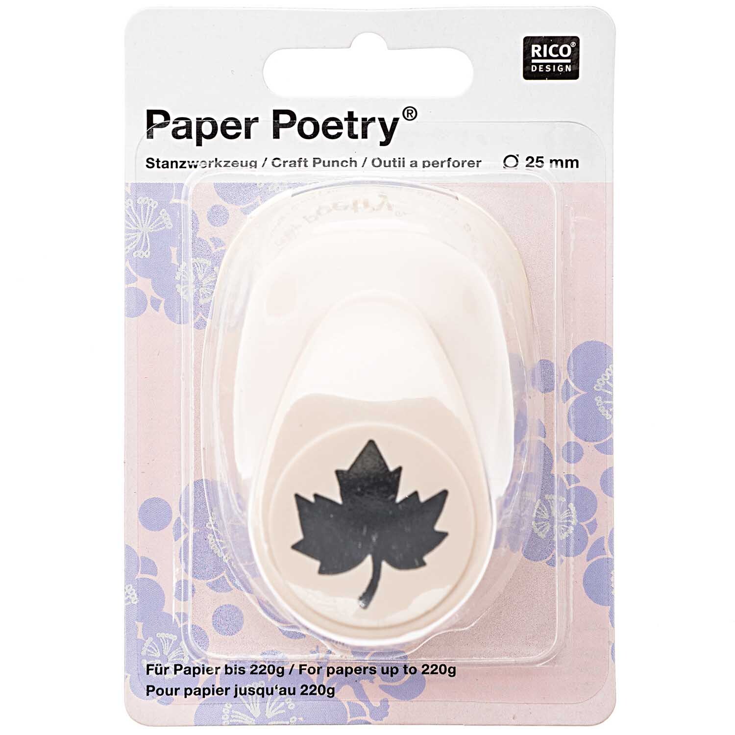 Paper Poetry Stanzer Ahornblatt 2,5cm