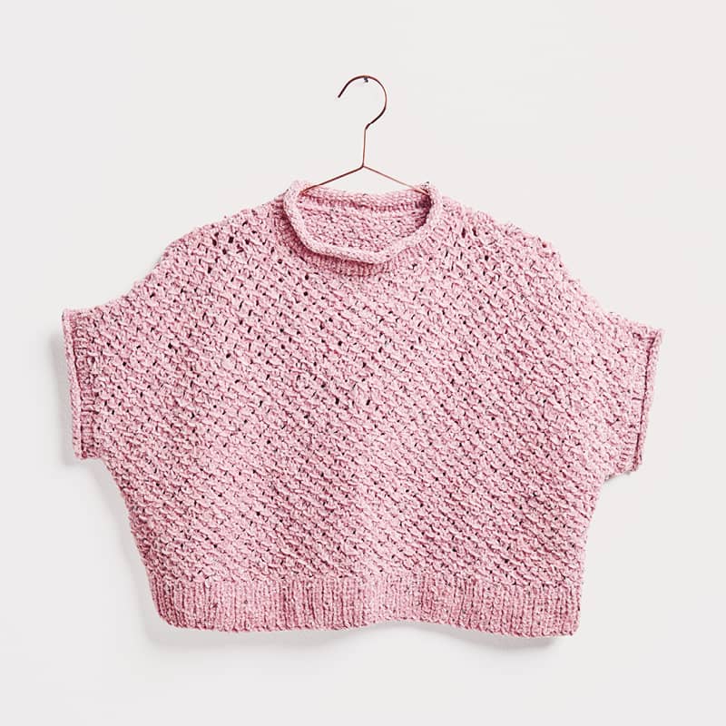 Gestricktes Shirt in Rosa