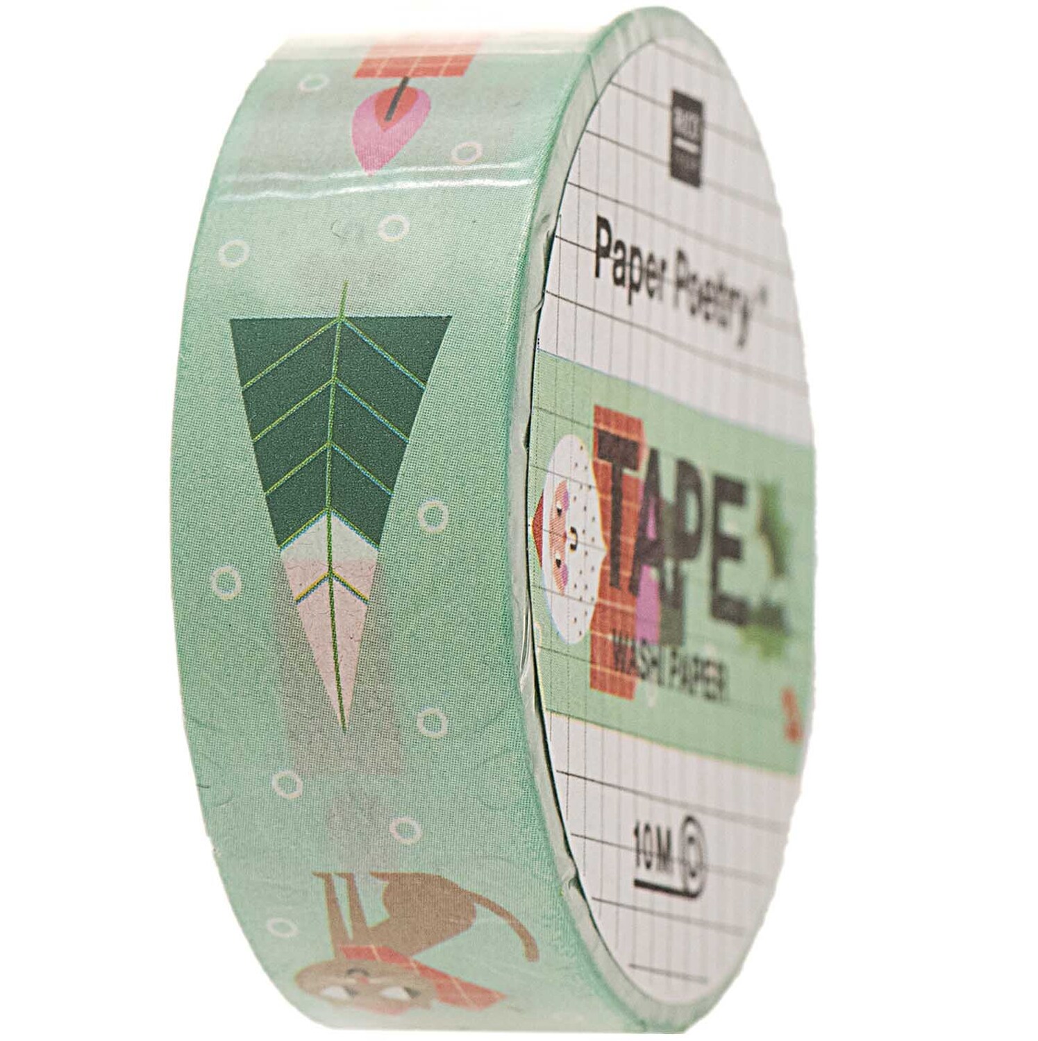 Paper Poetry Tape Weihnachtsfiguren mint 1,5cm 10m