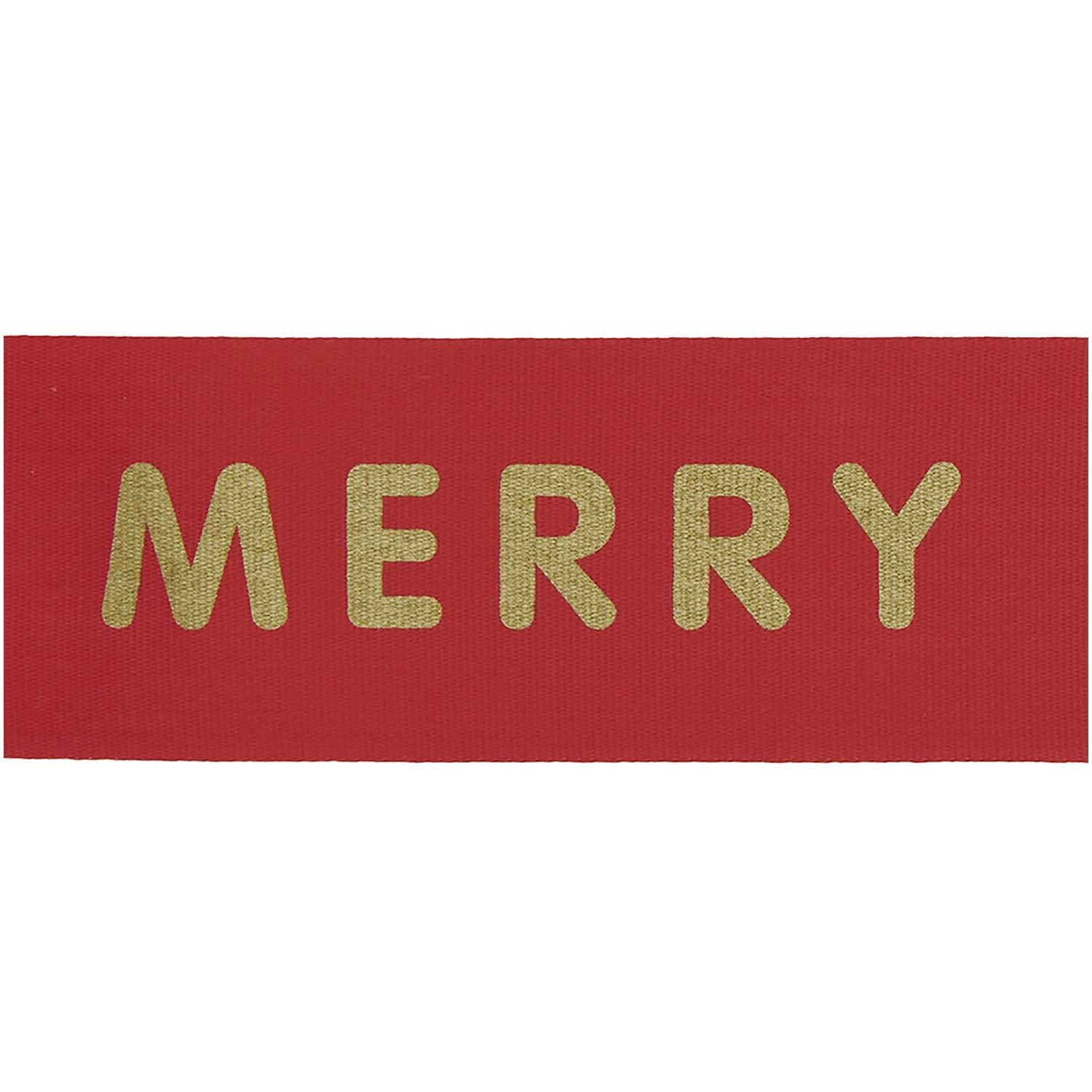 Paper Poetry Taftband Merry Christmas rot 38mm 3m