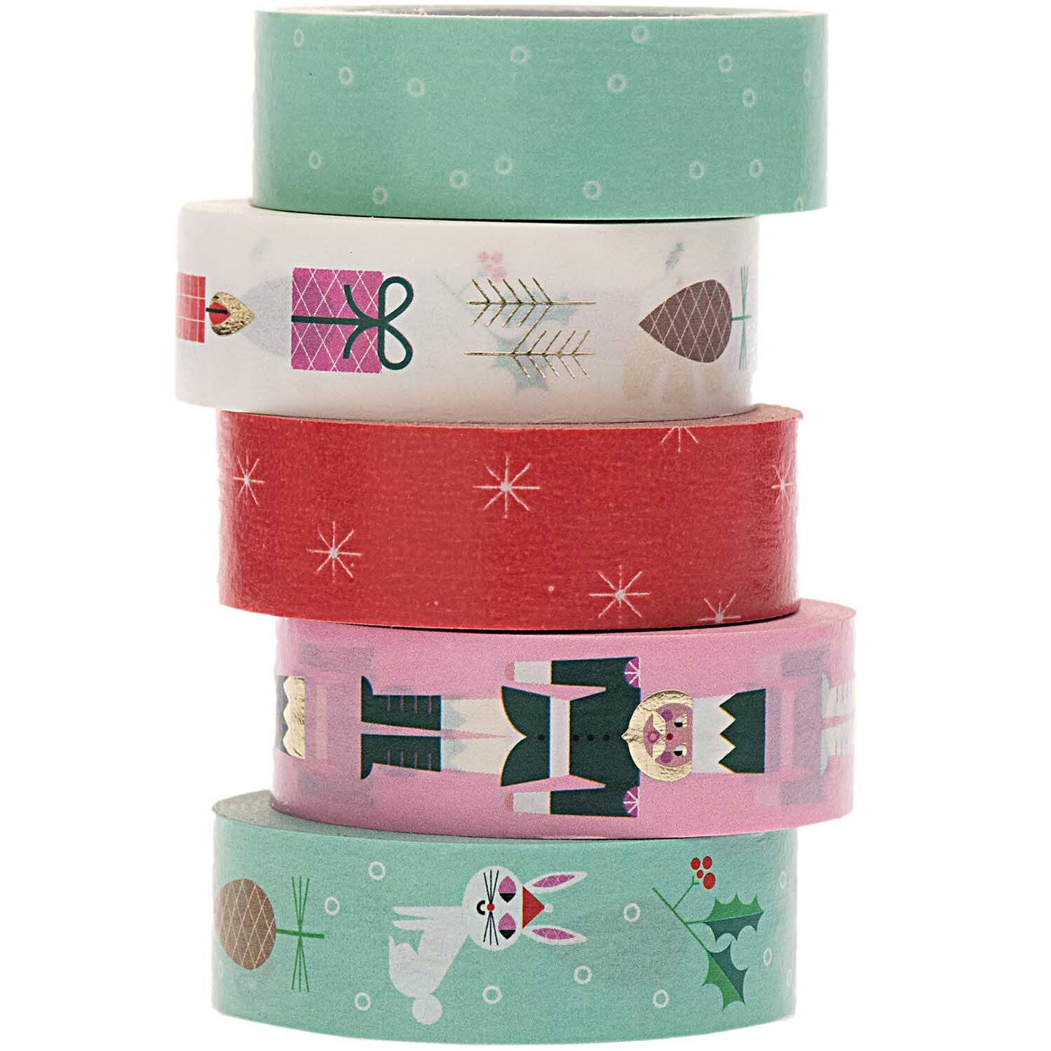 Paper Poetry Tape Set Weihnachtsmotive 5teilig