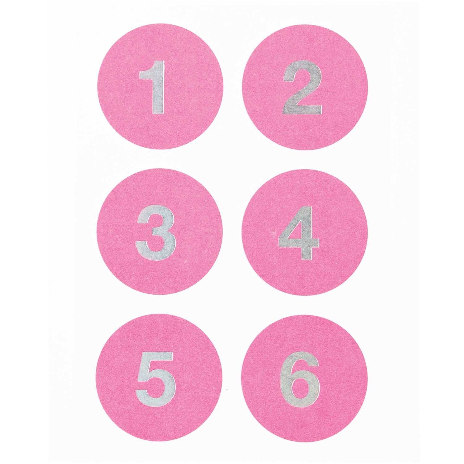 Paper Poetry Adventskalender Sticker Zahlen 1-24