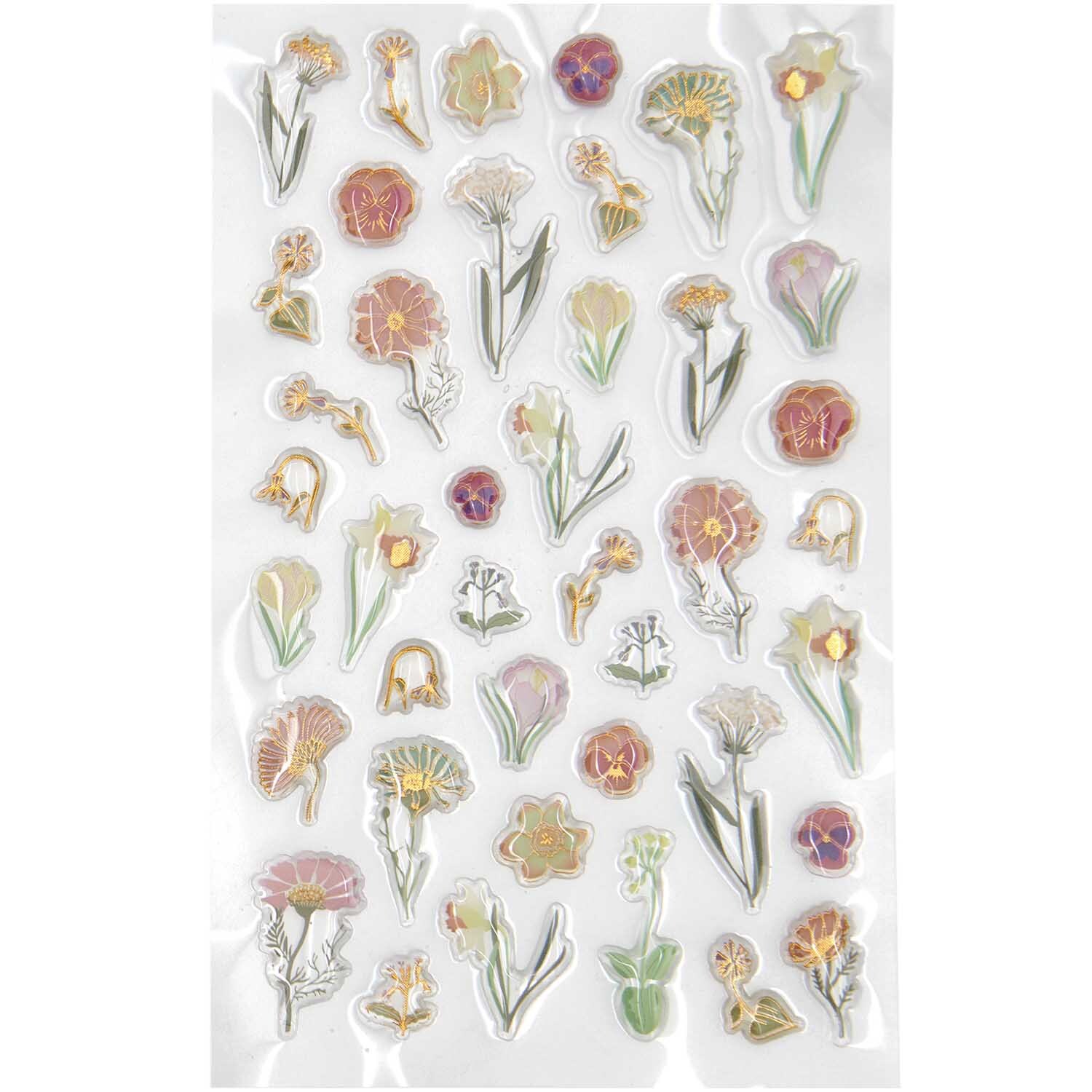 Paper Poetry Puffy-Sticker Futschikato Blumen