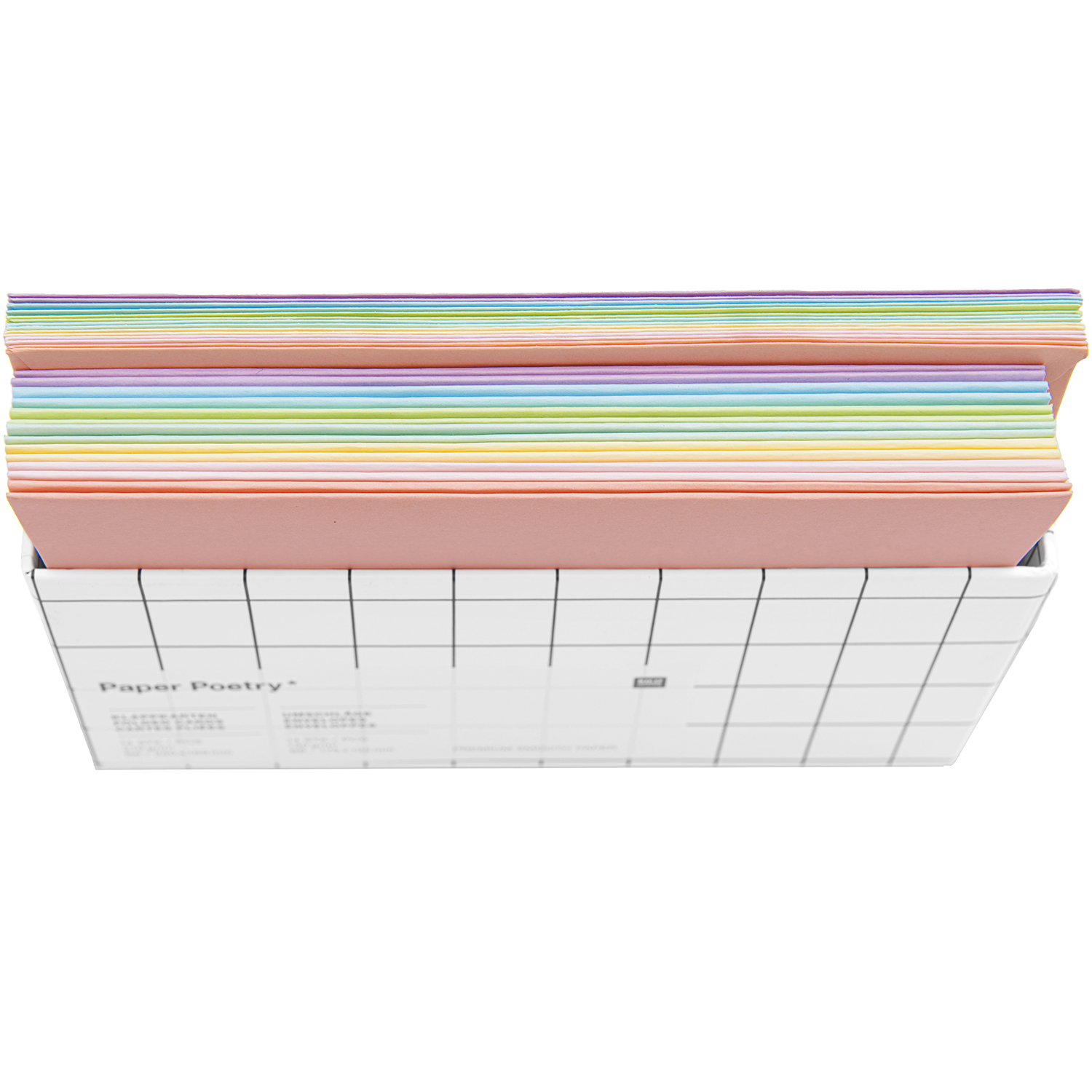 Paper Poetry Kartenset Rainbow pastell B6 28teilig